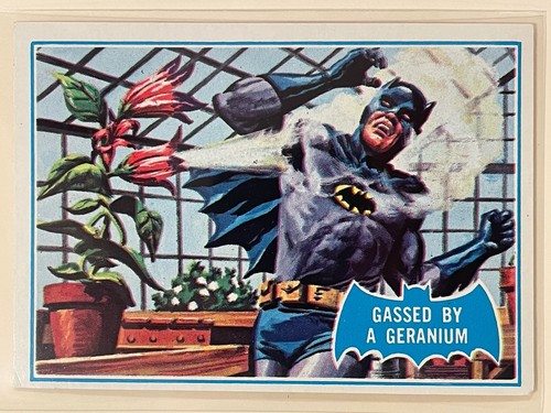 1966 Topps Batman Blue Bat #33B Gassed by a Geranium — TAG (grade unconfirmed)