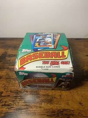 Topps 1990 Baseball Wax Box 36 Factory Unopened Packs In Original Box Bubble Gum