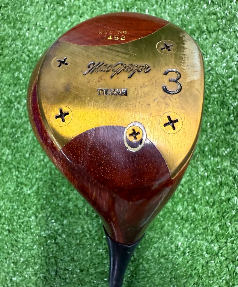 MacGregor BAP Ben Hogan Texan Reg 1452 Persimmon 3 木质全原装 VGC /sa8613 — 第 2/4 张图片