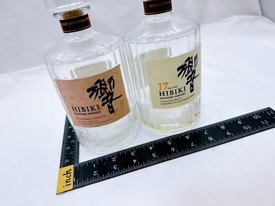 EMPTY Bottle Suntory Whiskey HIBIKI 17 Year - Set of 2 / 700ml