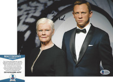 JUDI DENCH SIGNED JAMES BOND M 8x10 MOVIE PHOTO CASINO ROYALE 5 BECKETT COA BAS