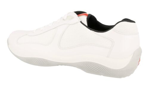 SCARPE PRADA AMERICAS CUP LUSSO 4E2043 BIANCO NUOVE 9 43 43,5 - Foto 4 di 11