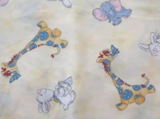 suzy's zoo bunny fun fabric cartoon print piece 21 by 14 inch