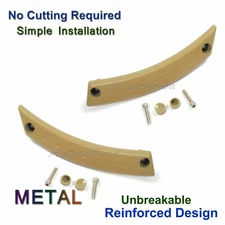 Pair UPGRADED Metal Interior Door Panel Pull Handle 98 VW Beetle Repair Kit Tan