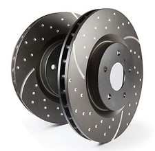 EBC Turbo Grooved Rear Solid Brake Discs for Honda Accord 2.0 (CB3) (89 > 94)