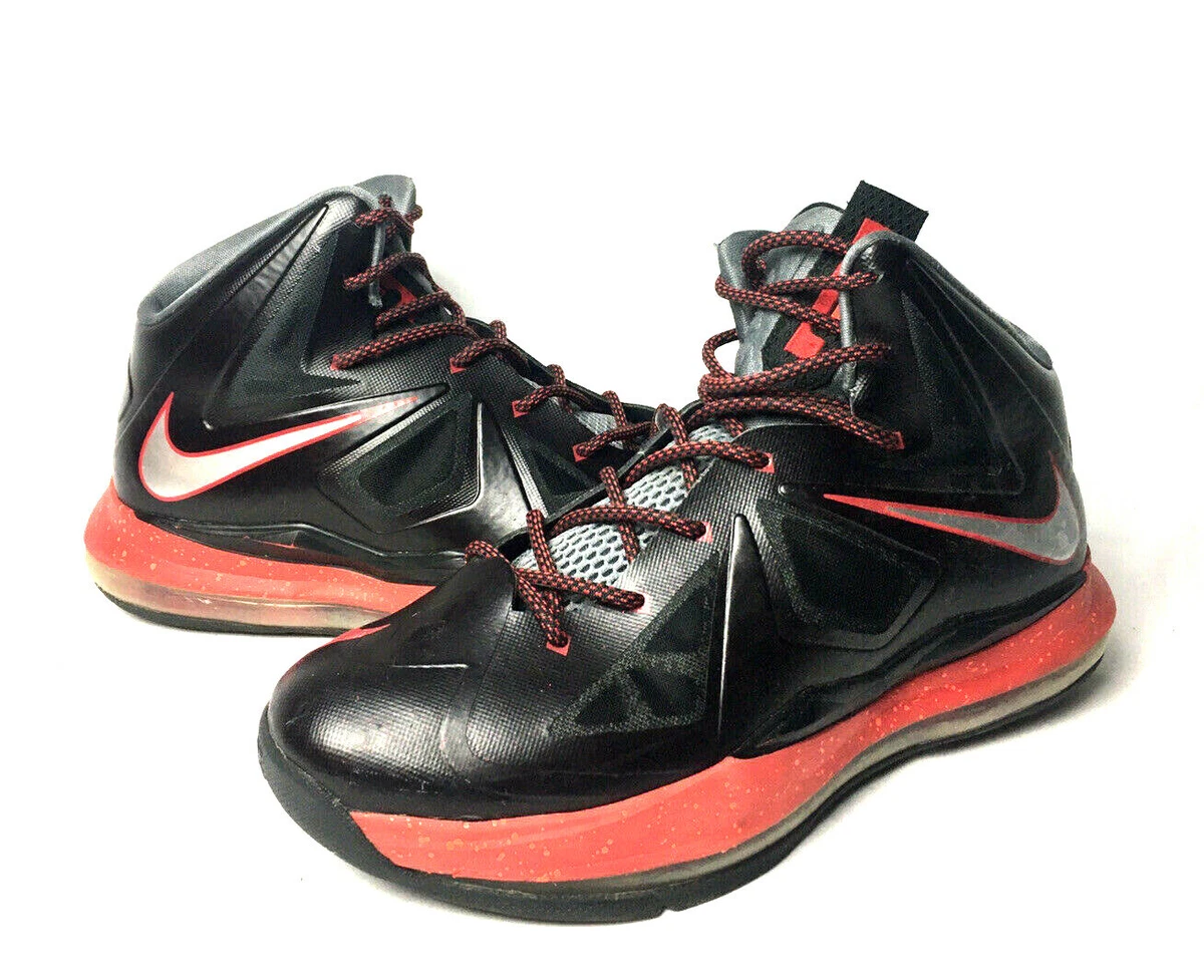 Rare Nike Lebron 10 GS Hi Top Basketball Shoes Youth Size 7Y 543564 001