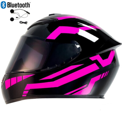 DOT Motorcycle Helmets Bluetooth Sport Motorbike Street Full Face Crash Helmets