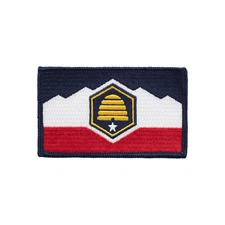 Utah State Flag Embroidered Patch 3 ⅜" x 2"