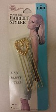 Vintage Hair Lift Pick Gold Tone Metal Unique old hard to find retro Item NICE