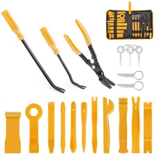 Nilight 19Pcs Trim Removal Tool Set Panel Fastener Clips with Storage Bag