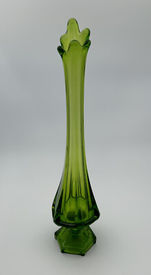 XIUWOUG Vase Vintage En Céramique Verte, Vase Rustique En