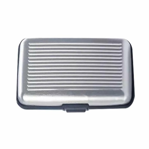 Bolsillo de metal de aluminio Anti-RFID Soporte de billetera de tarjeta de crédito Estuche duro Regalo en caja - Imagen 6 de 32