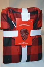 U PICK KIDS SLEEPWEAR Pajamas PJ's BOY Girl Plaid SZ 6 or 12 RED  Black PLAID