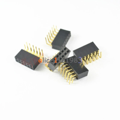 20PCS 2.54mm Pitch 2x6Pin Header Right Angle Female Double Row Socket ...