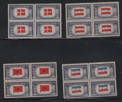 US #909-921 MNH Blocks (4 stamps, 52 total stamps) Occupied Nations series - Picture 2 of 2