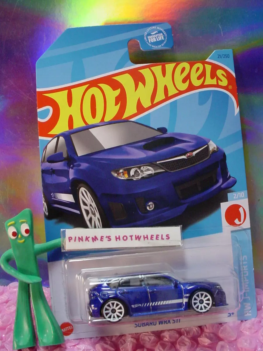2023 Hot Wheels SUBARU WRX STI #21 ☮ blue; white 10 ☮ J-IMPORTS ☮ CASE A