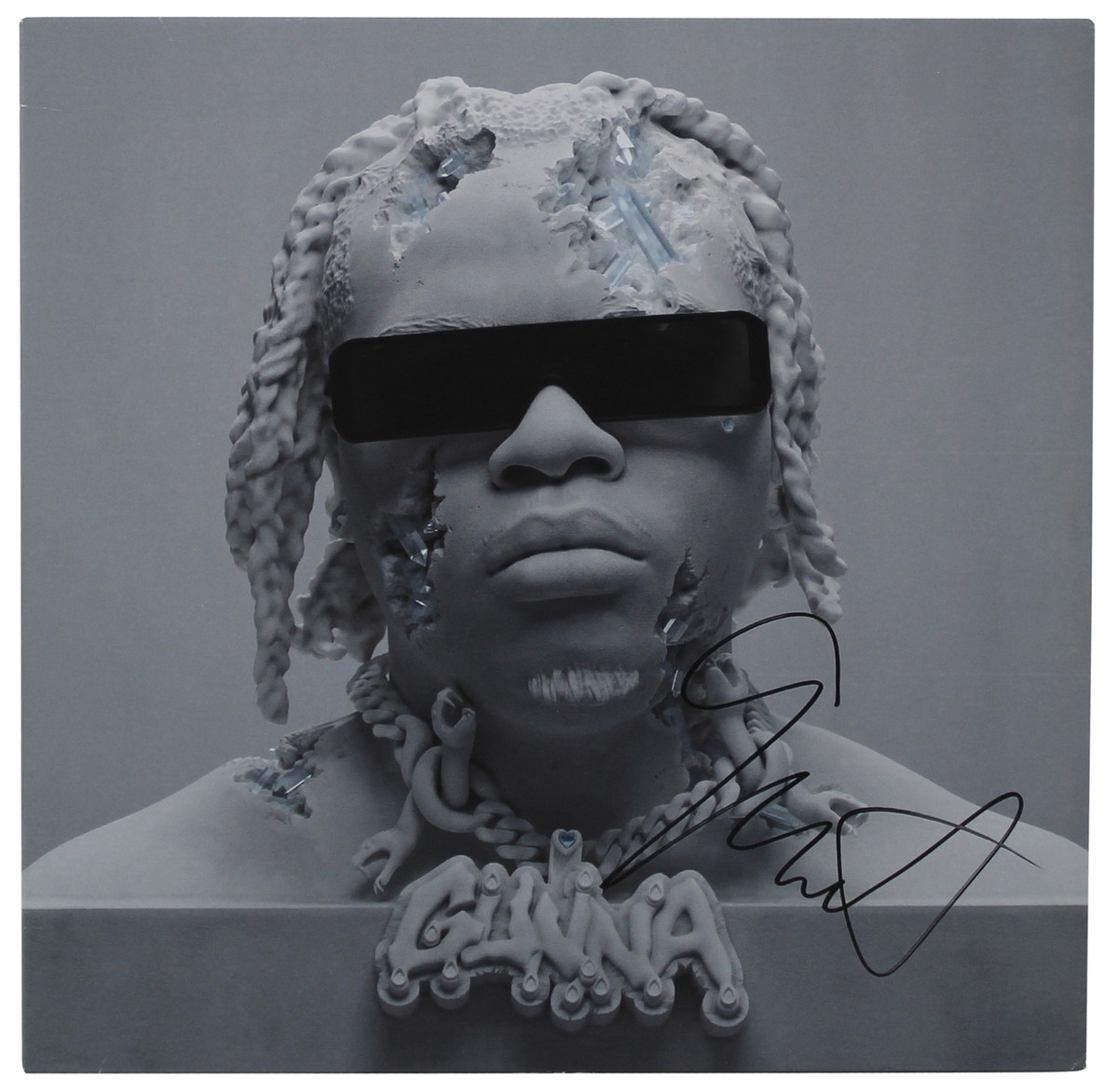 Gunna Authentic Signed DS4Ever Album Cover W/ Vinyl