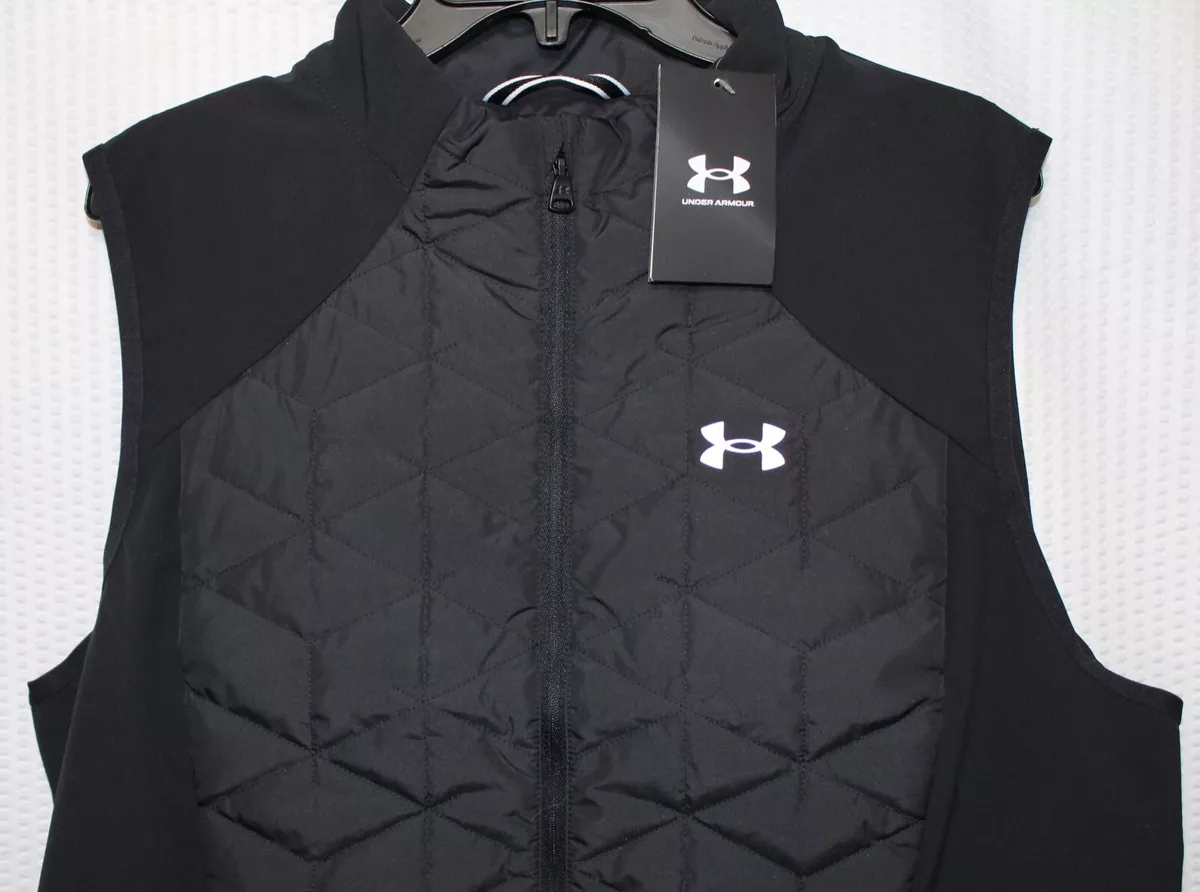 Under Armour ColdGear Reactor Women's Run Vest, Size XL, Black, 1355811-001