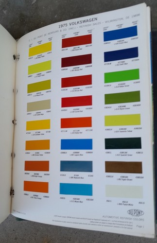 Dupont automotive refinishing products color service bulletins 1970s-1980s with - Bild 10 von 10