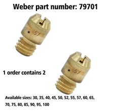 Weber 79701 Pump exhaust jet spill valves IDF DCOE sizes "0"- 40-100 2pcs