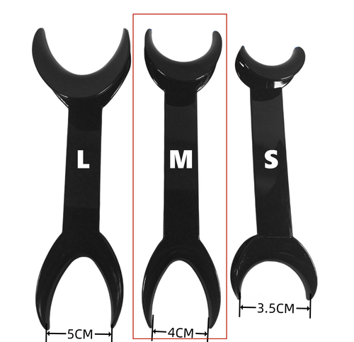Ortodoncia retractor labio mejilla intraoral abridor negro boca oral dental - Imagen 13 de 14