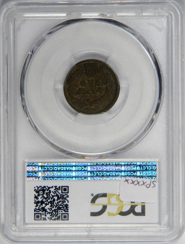 1877 INDIAN HEAD CENT ~ TOPS OF ALL LETTERS IN "LIBERTY" " PCGS VG10! - Image 4 of 4