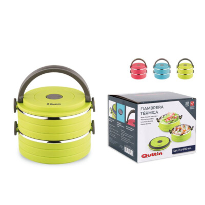 Thermo Lunchbox Brotdose Speisebehälter Essen Thermo Isolier Behälter Qu-2set