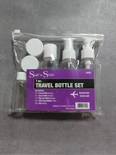 Soft 'N Style Empty Travel Size Bottles Set Plastic Perfect For Carry-on #8069