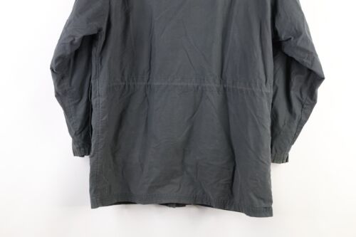 Vintage 90s Gap Mens Size XS Faded Wool Lined Hooded Parka Jacket Coat Gray - Picture 11 of 11