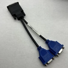 Molex DMS-59 Dual VGA DVI Y Cable Splitter Adapter Male to (2) VGA Female 8"