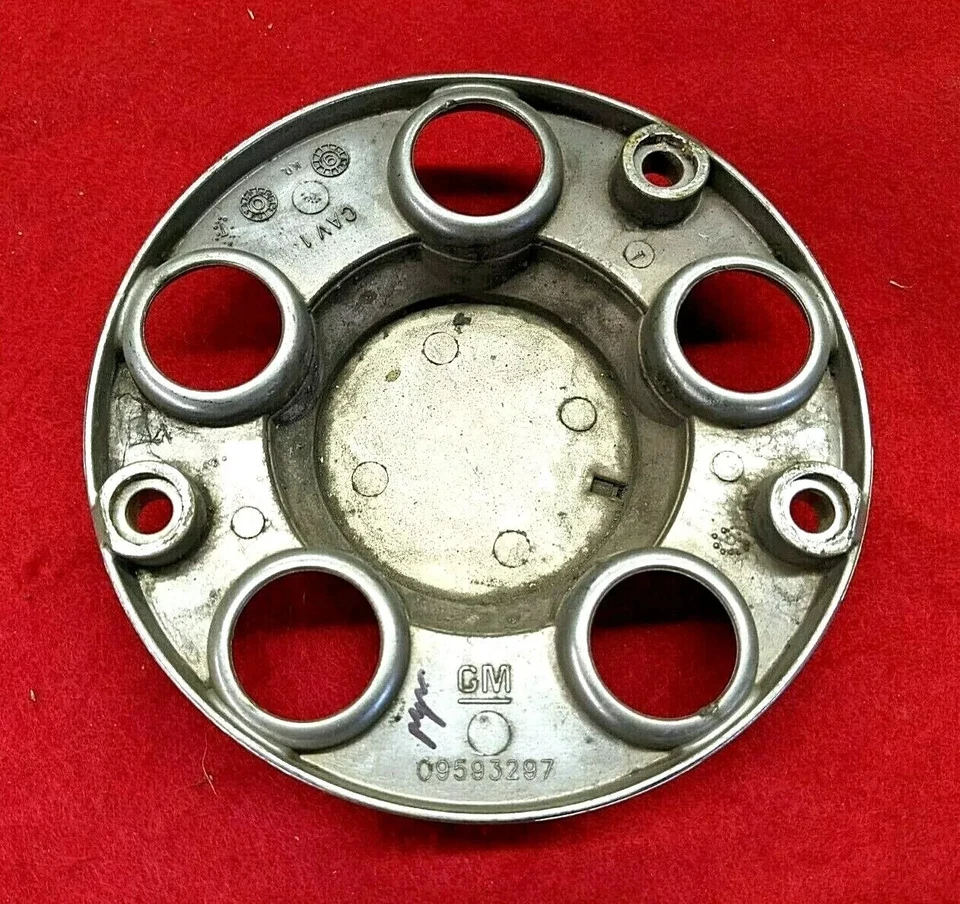 Tapa central de rueda de policía Chevy Impala 00-11 aleación de metal 09593297 OEM S71 Foto 3 de 4