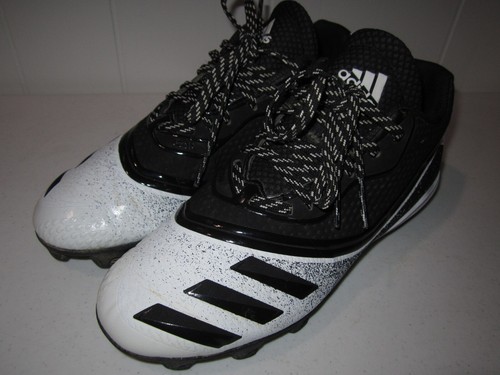 Adidas Men's Icon V Mid Baseball Cleats Black White G28288 Size 6.5 MUST SEE