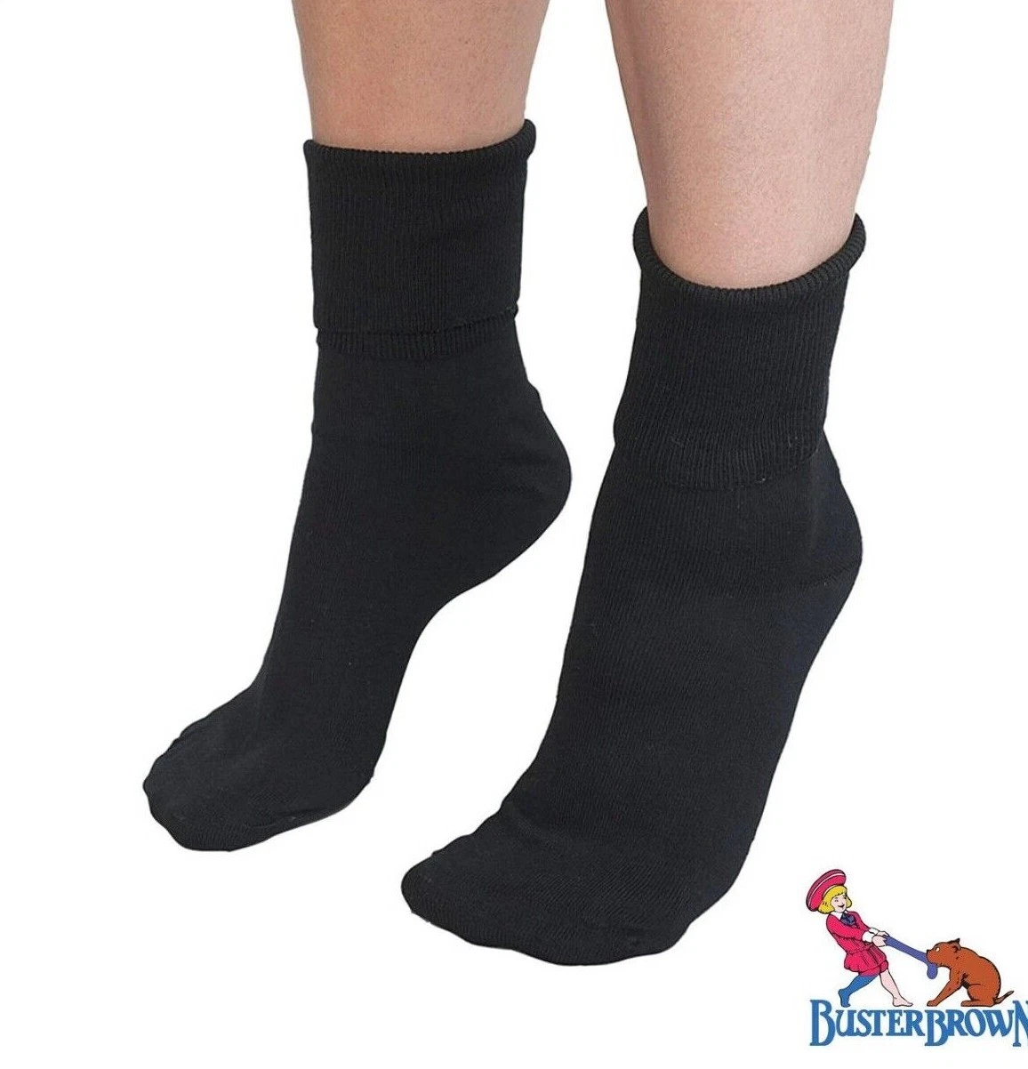 Women's BUSTER BROWN 100% COTTON ANKLE BOBBY SOCKS CREW SOCKS (3 PAIR PACKAGE)
Opens in a new window