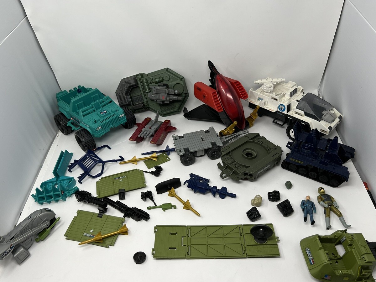 タカラ製 GIジョー機関銃台座当時物 Vintage 1980's GI JOE LOT Includes Vehicles Parts Missiles