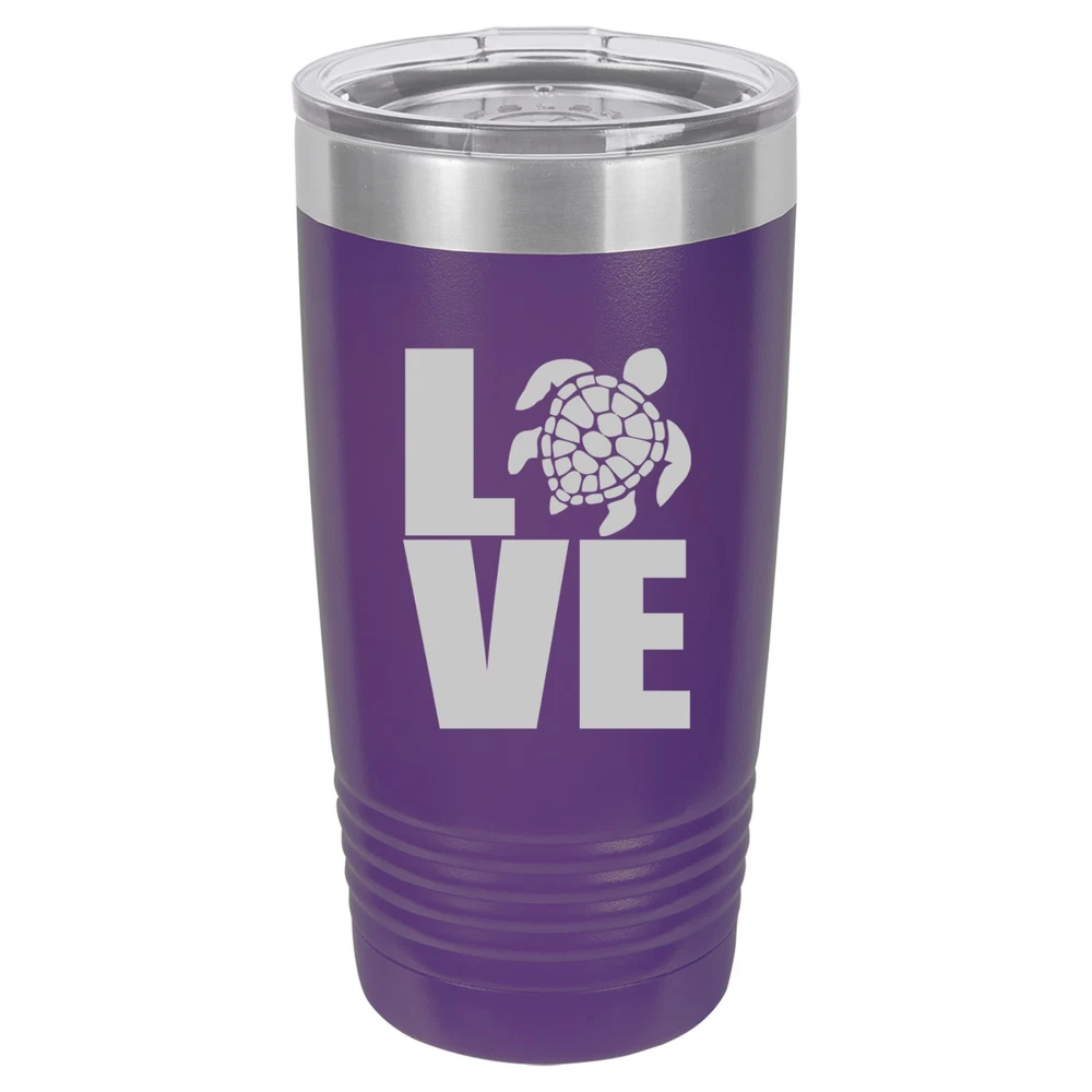 Tumbler 20oz 30oz Travel Mug Cup Insulated Stainless Steel LOVE Sea Turtle Tumbler 20oz 30oz Travel Mug Cup Insulated Stainless Steel LOVE Sea Turtle