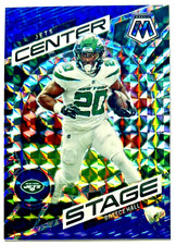 BREECE HALL 2023 Panini Mosaic CENTER STAGE Blue Prizm SP 51/99 #CS-BH NY JETS