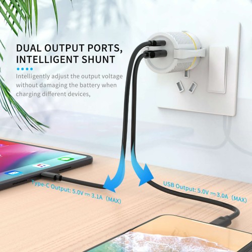 USB Type C 3.1A Fast Wall Charger PD Power Adapter For iPhone Pro Max iPad Mac - 第 17/30 張圖片
