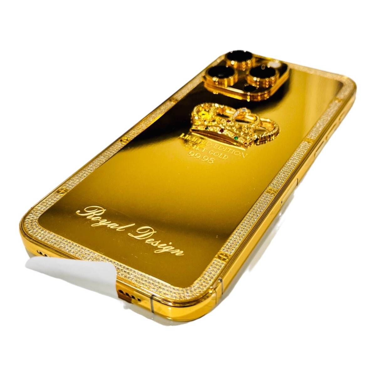 24k Gold Apple iPhone 16 Pro Max Engraved Diamonds UNLOCKED 512 GB
