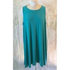 Allison Britney Swing Dress Green Keyhole Back Sleeveless 2X