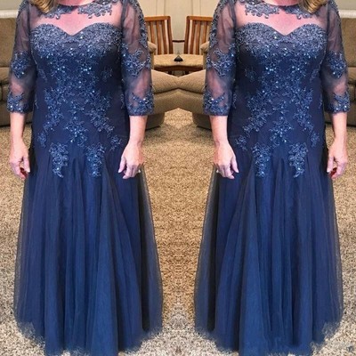 blue wedding dress plus size