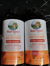 2 Peach MangoMaryRuth's Multivitamin Multimineral Supplement for Women+Hair 