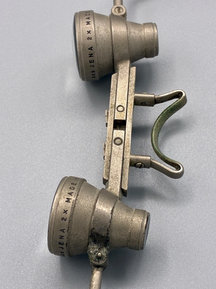 CARL ZEISS JENA Lupenbrille 2x - Antik-Made in DDR-Chirurg-Lupe-Uhrmacher-OP - Bild 3 von 4