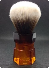 Yaqi 26mm Moka Express Resin Mew Brown Synthetic Hair Shaving Brush R1737-26
