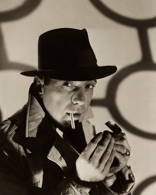 HUMPHREY BOGART Lights Up - Classic Hollywood Movie Star - 8 x 10 inch Photo