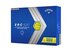 Callaway Golf ERC Soft Balls One Dozen 2023 , Yellow Triple Track