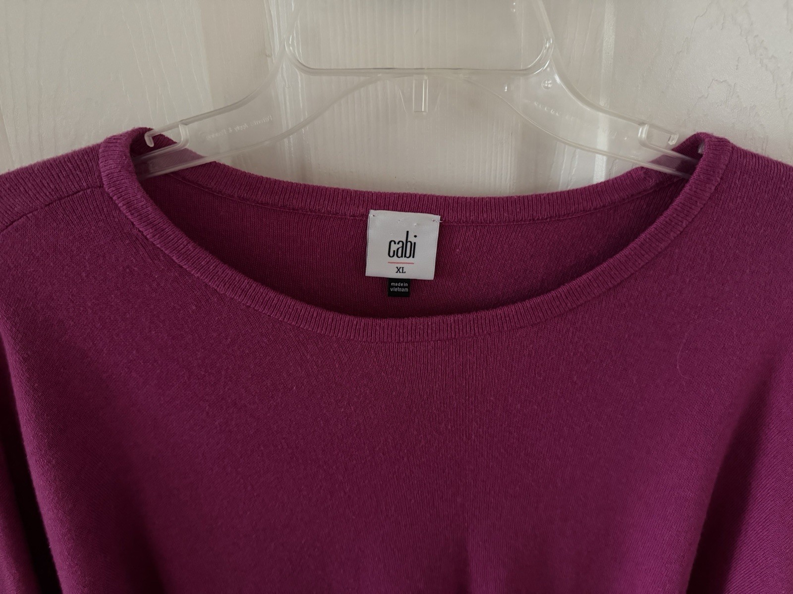 Cabi Tether Pullover Solid Pink Violet Womens Siz… - image 2
