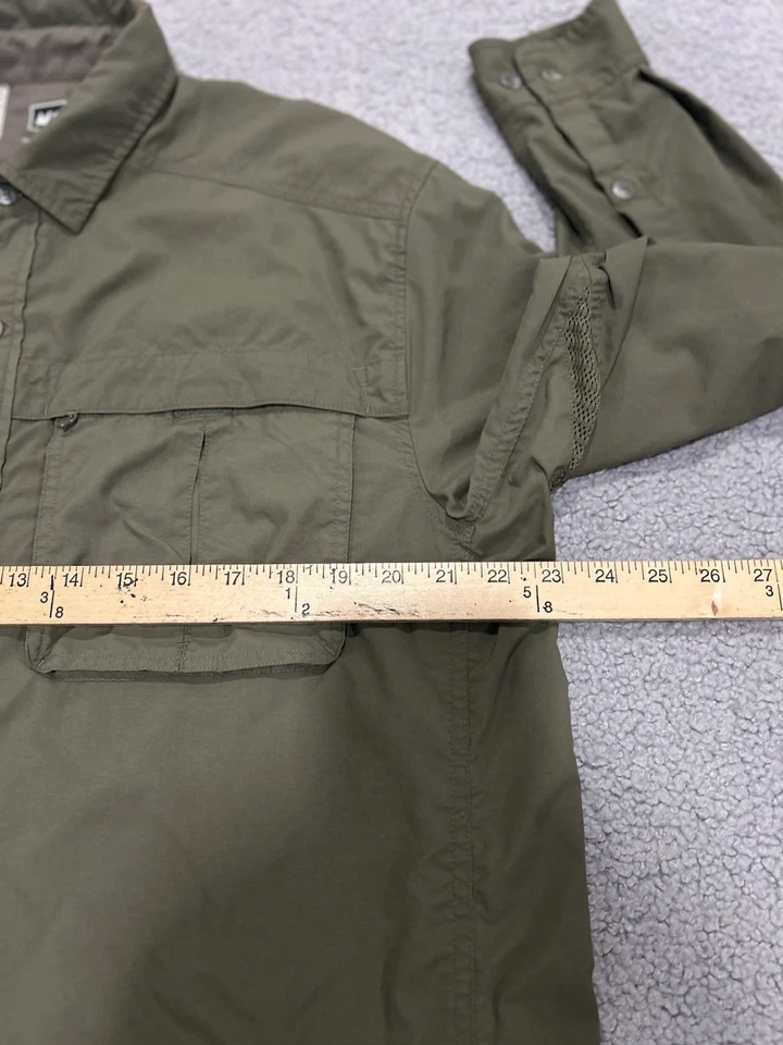 Camisa REI Para Hombres L Verde Exterior Pesca Senderismo Ventilada Carga Manga Larga UPF50 Foto 4 de 4