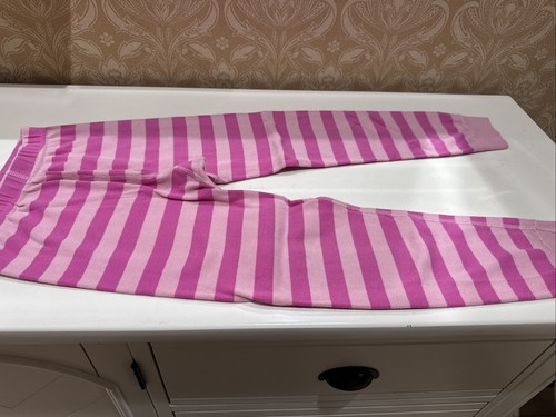 Hanna Andersson Girl Size 6-7 Pink Organic Striped Pajama Pants - Picture 1 of 3