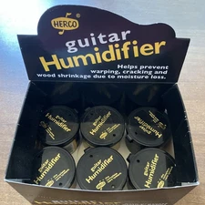6 Herco Guardfather Guitar Humidifier With Display Case Brand New!!!!