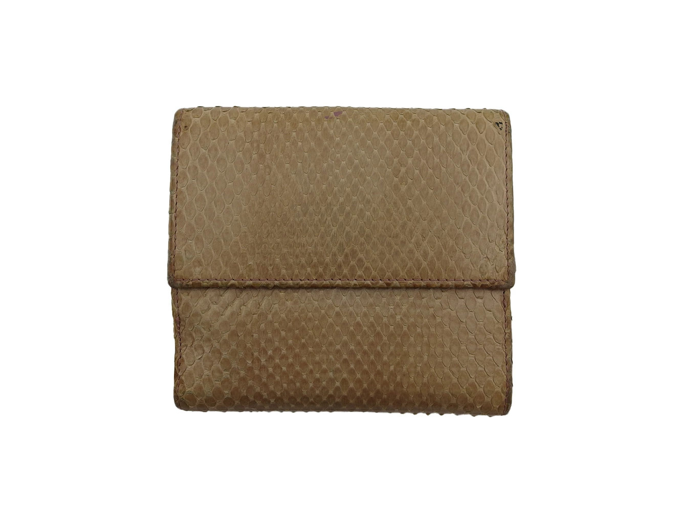 Gucci Python Wall Bifold Wallet Pink Beige M Used - image 10